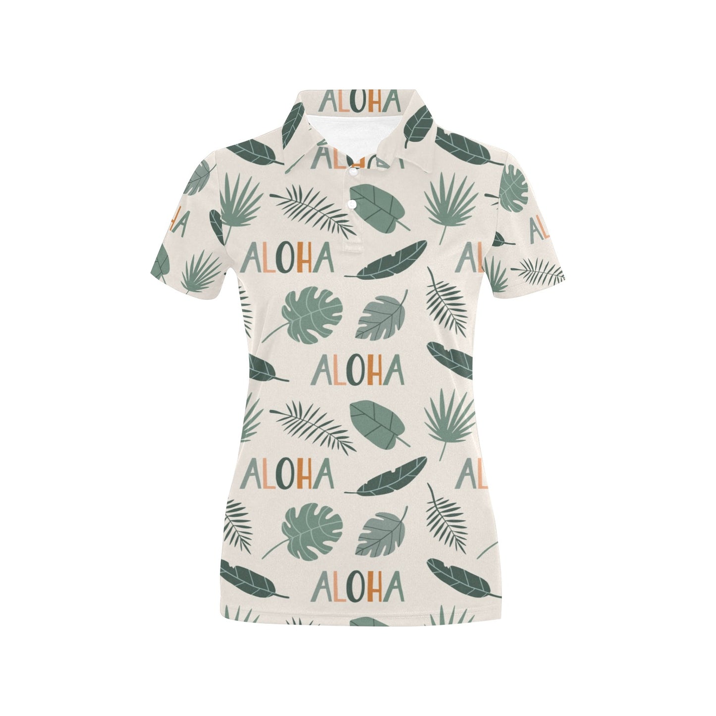 Aloha Hawaii Pattern Print Design 05 Women's Polo Shirt