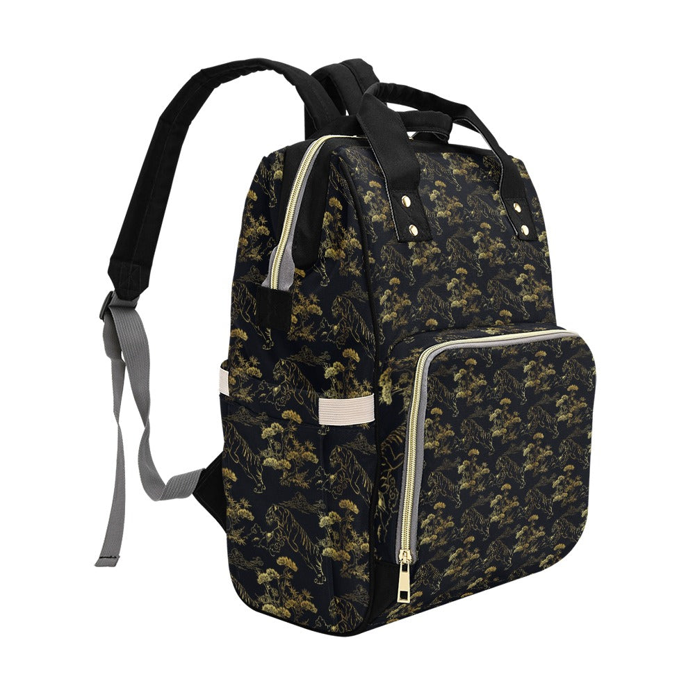 Tiger Japan Style Print Design LKS305 Diaper Bag Backpack