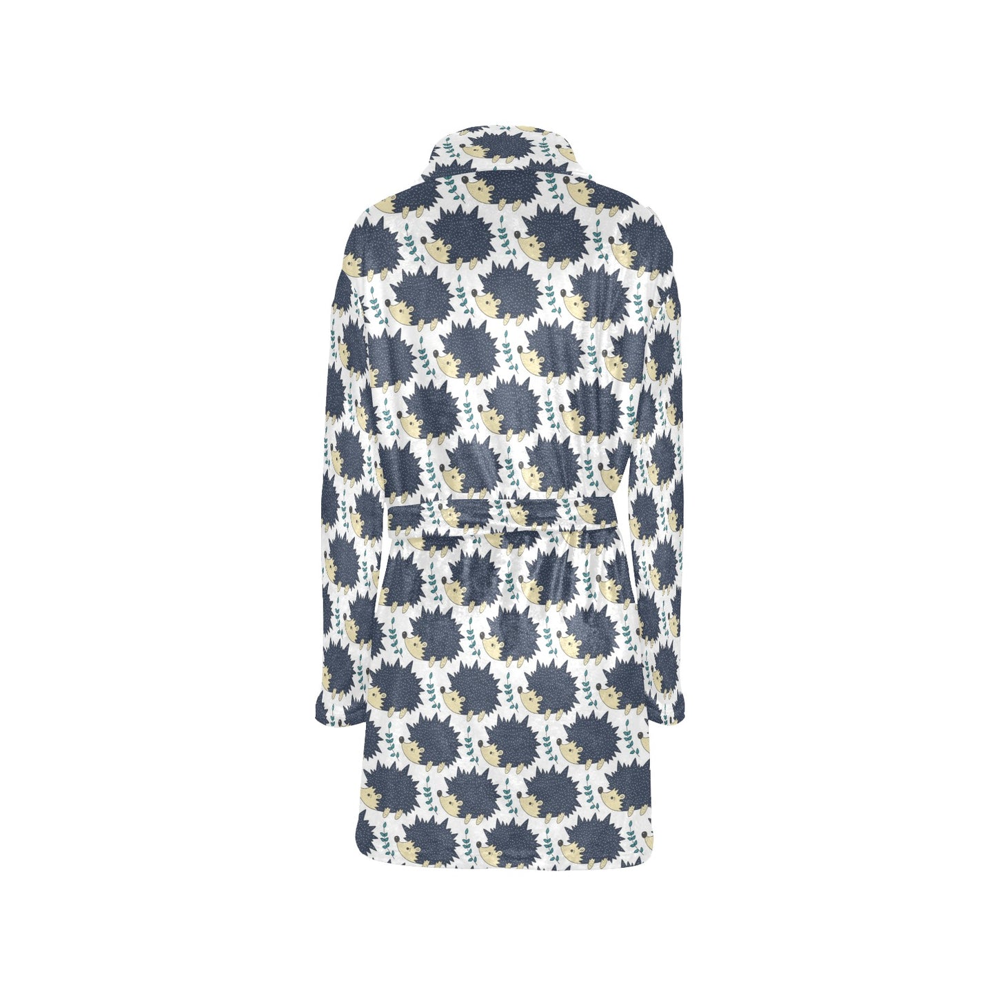 Hedgehog Print Design LKS401 Women's Fleece Robe
