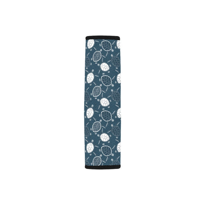 Sea Turtle Print Design LKS3015 Car Seat Belt Cover