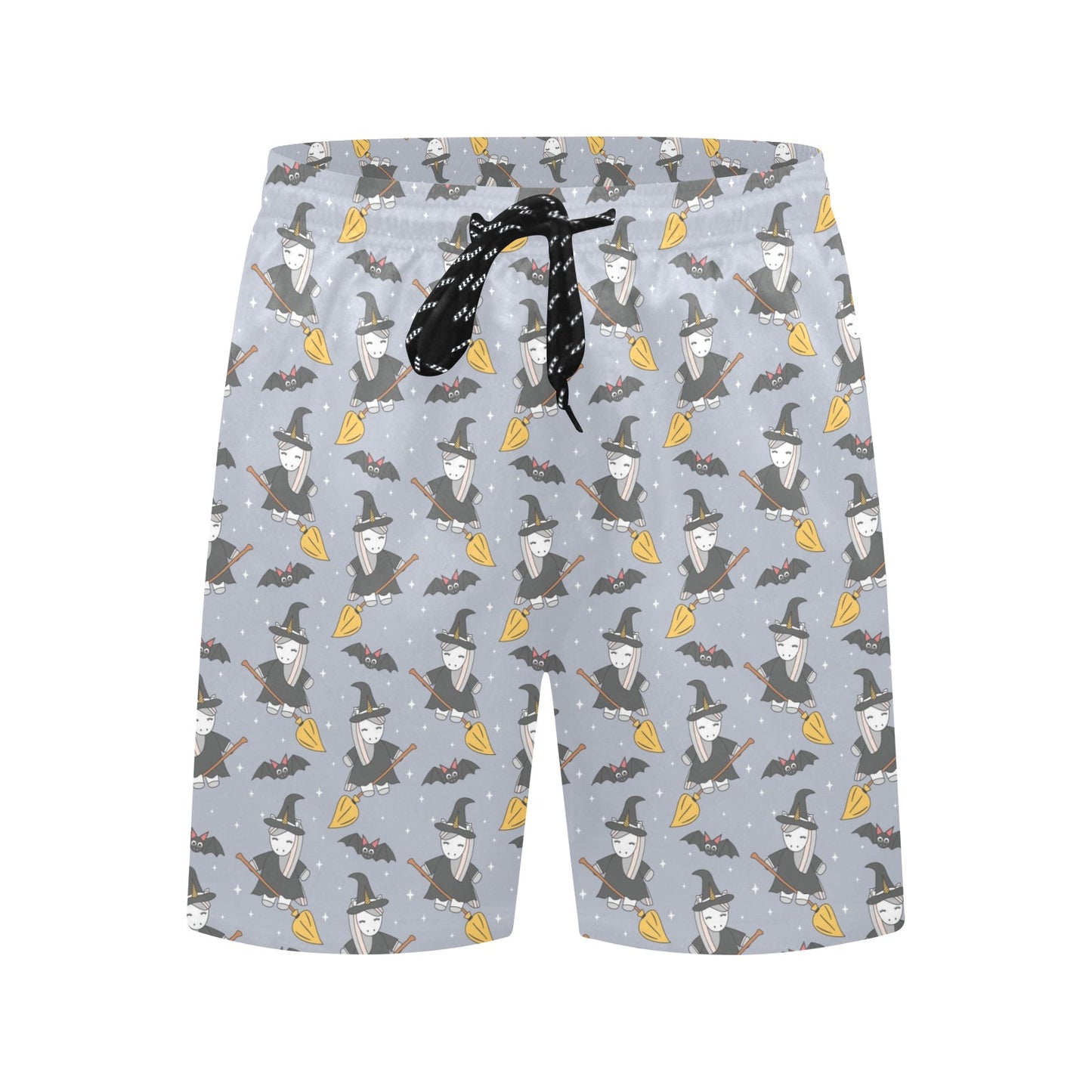 Witch Print Design LKS307 Men's Swim Trunks Beach Shorts