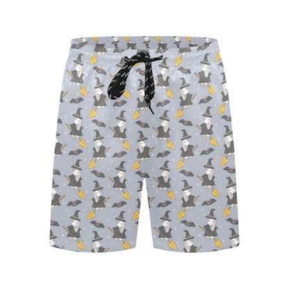 Witch Print Design LKS307 Men's Swim Trunks Beach Shorts