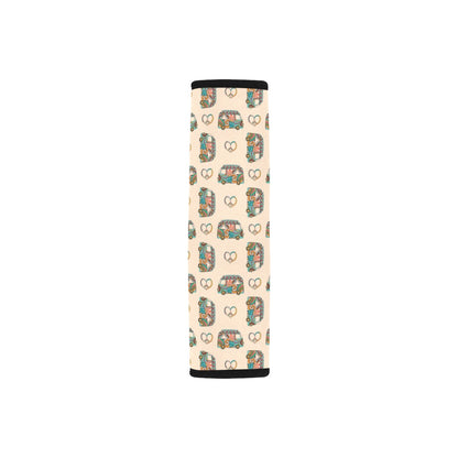 Hippie Van Peace Print Design LKS303 Car Seat Belt Cover