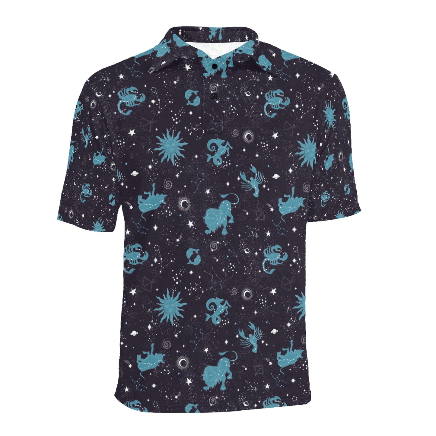 Zodiac Print Design LKS303 Men Polo Shirt