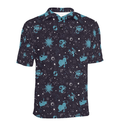 Zodiac Print Design LKS303 Men Polo Shirt