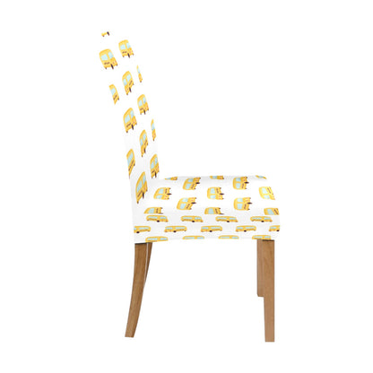 School Bus Print Design LKS306 Dining Chair Slipcover