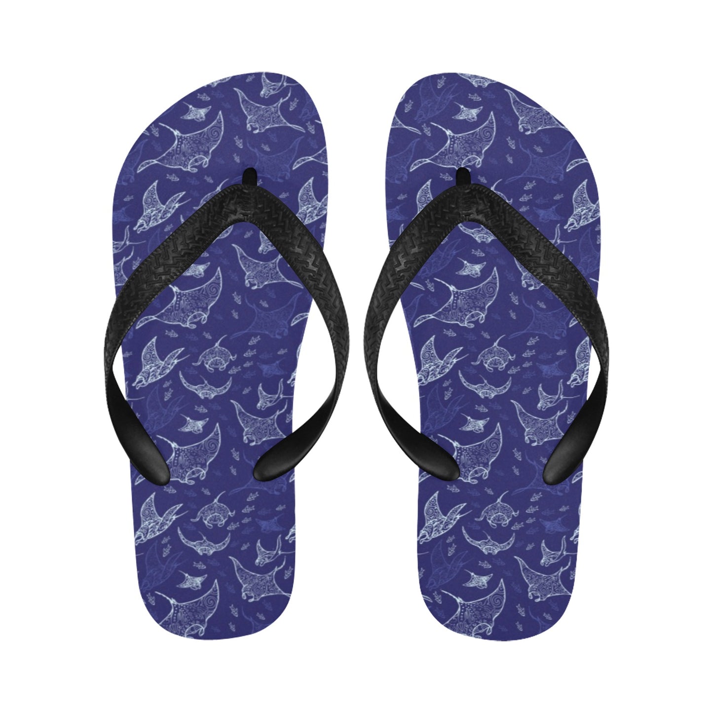 Manta Ray Print Design LKS401 Flip Flops