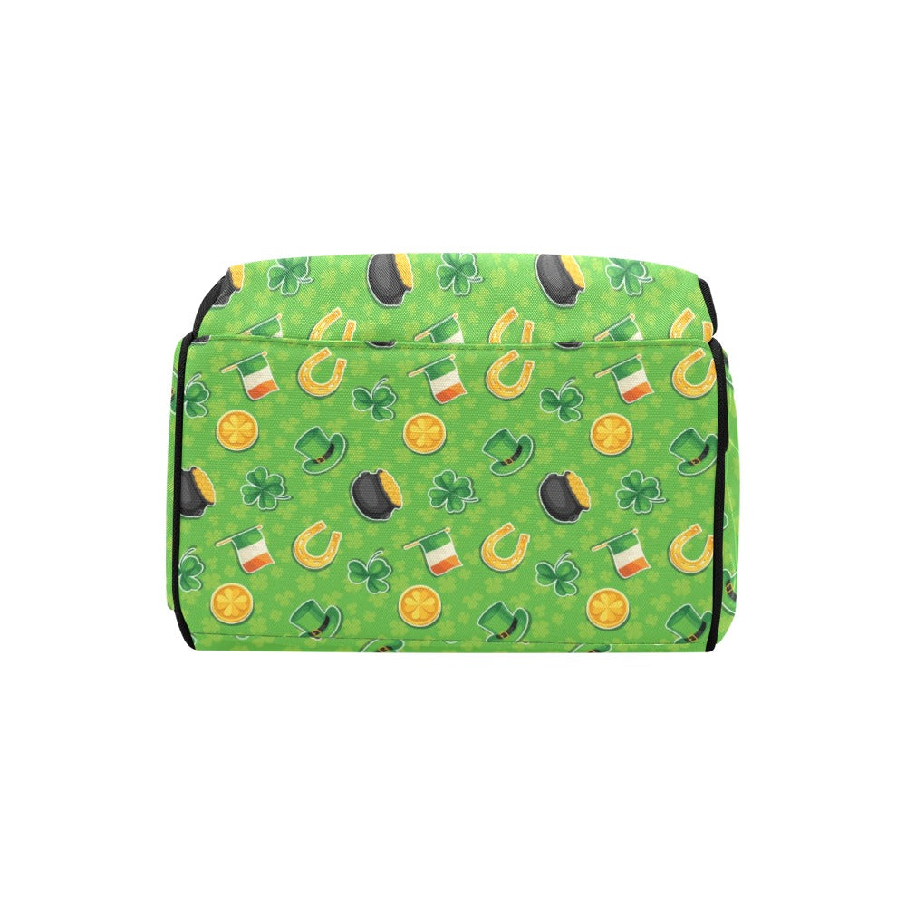 Shamrock Saint Patrick's Day Print Design LKS302 Diaper Bag Backpack