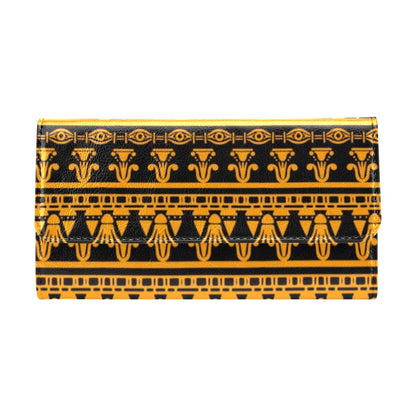 Eye of Horus Tribal Egypt Pattern Women's Trifold Wallet