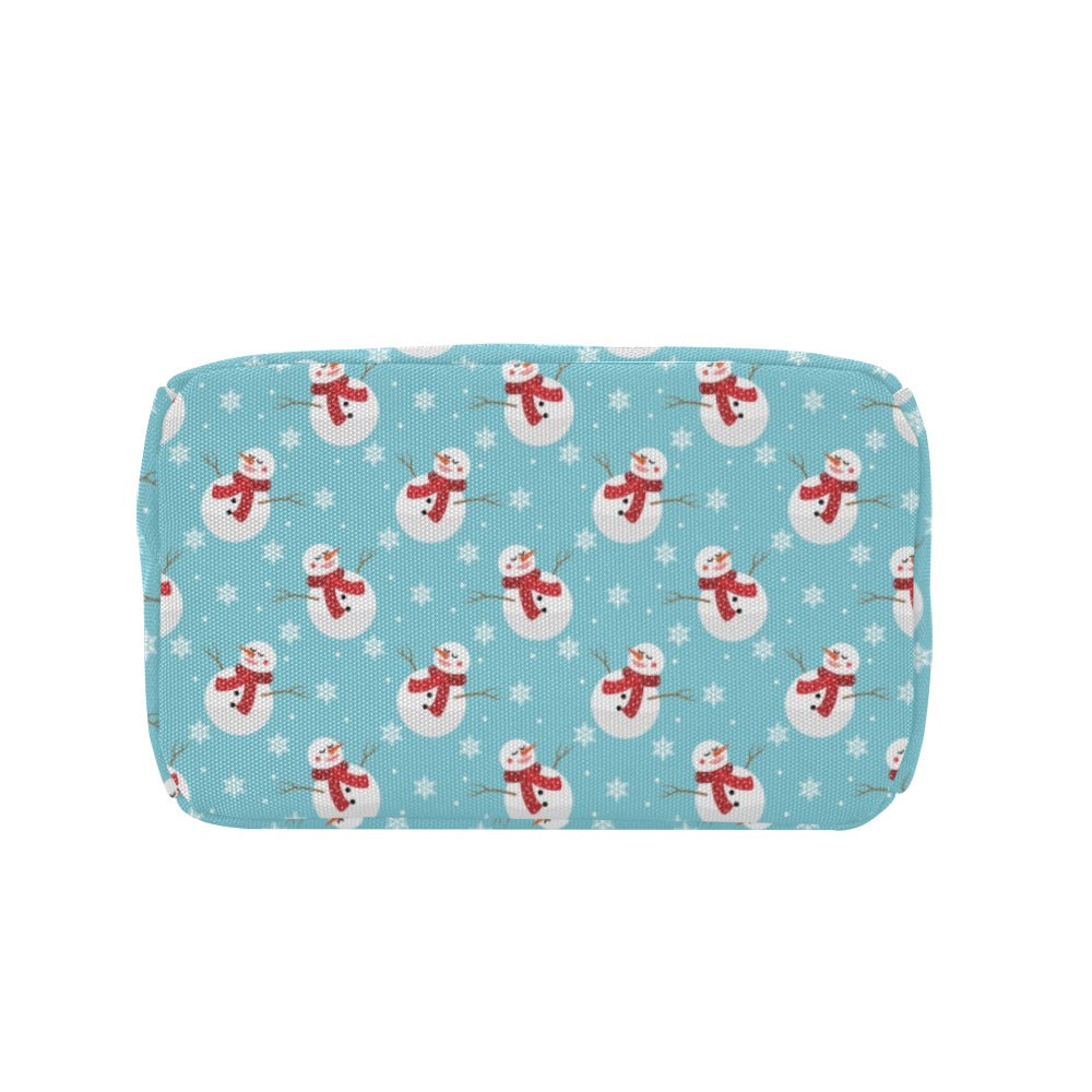 Snowman Print Design LKS304 Insulated Lunch Bag