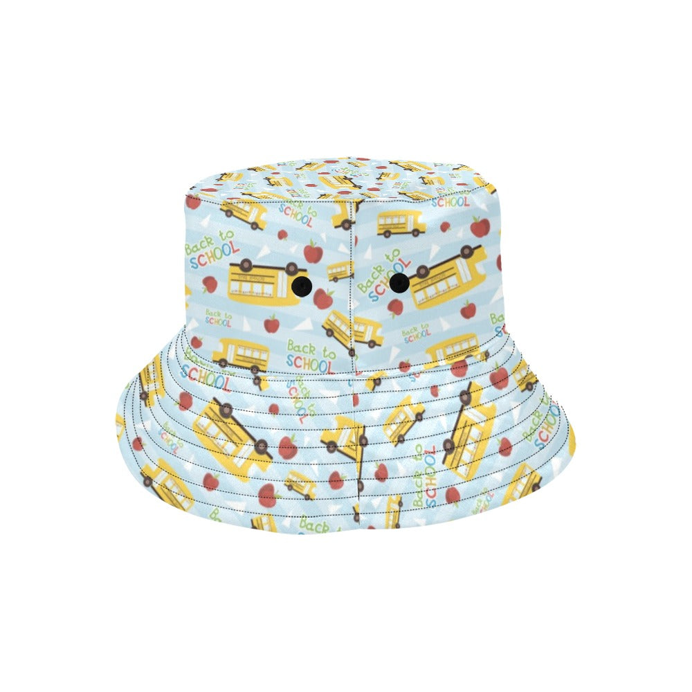 School Bus Back To School Print Design LKS303 Unisex Bucket Hat