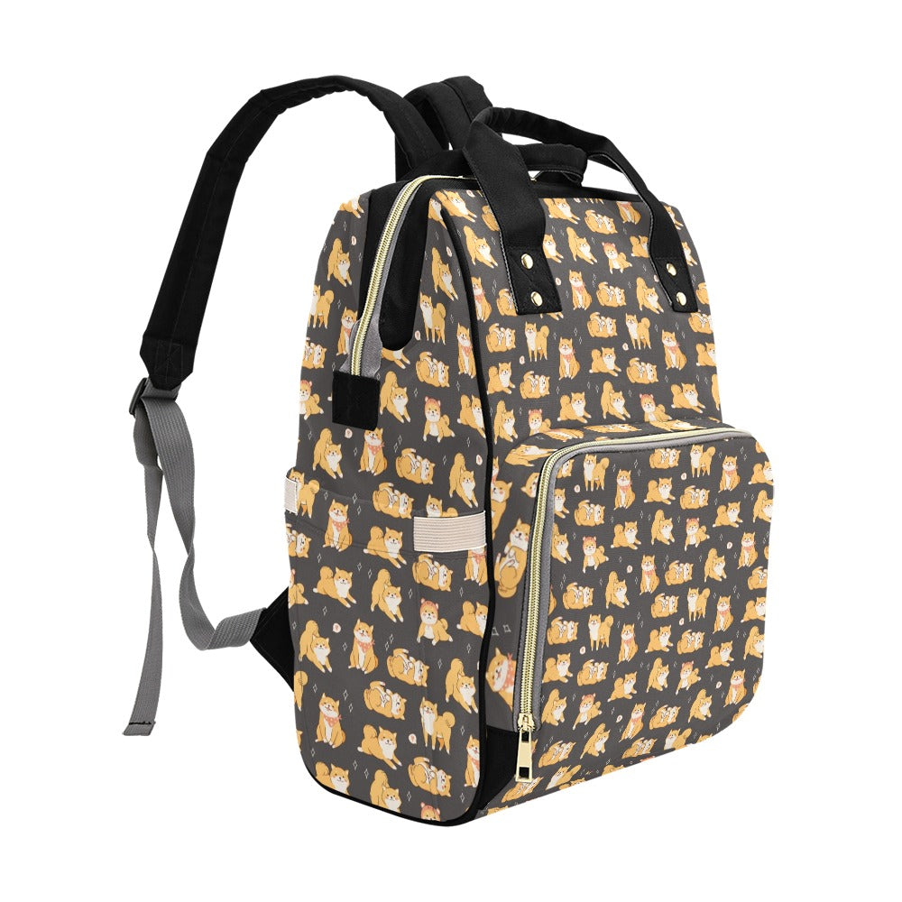 Shiba Inu Print Design LKS309 Diaper Bag Backpack