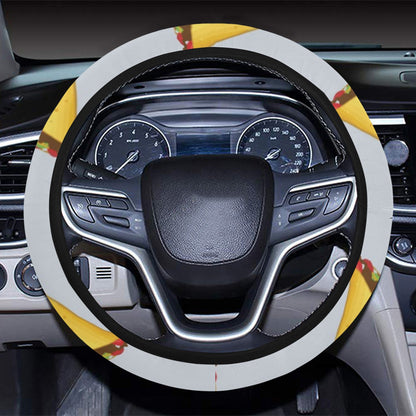 Taco Print Design LKS304 Steering Wheel Cover with Elastic Edge