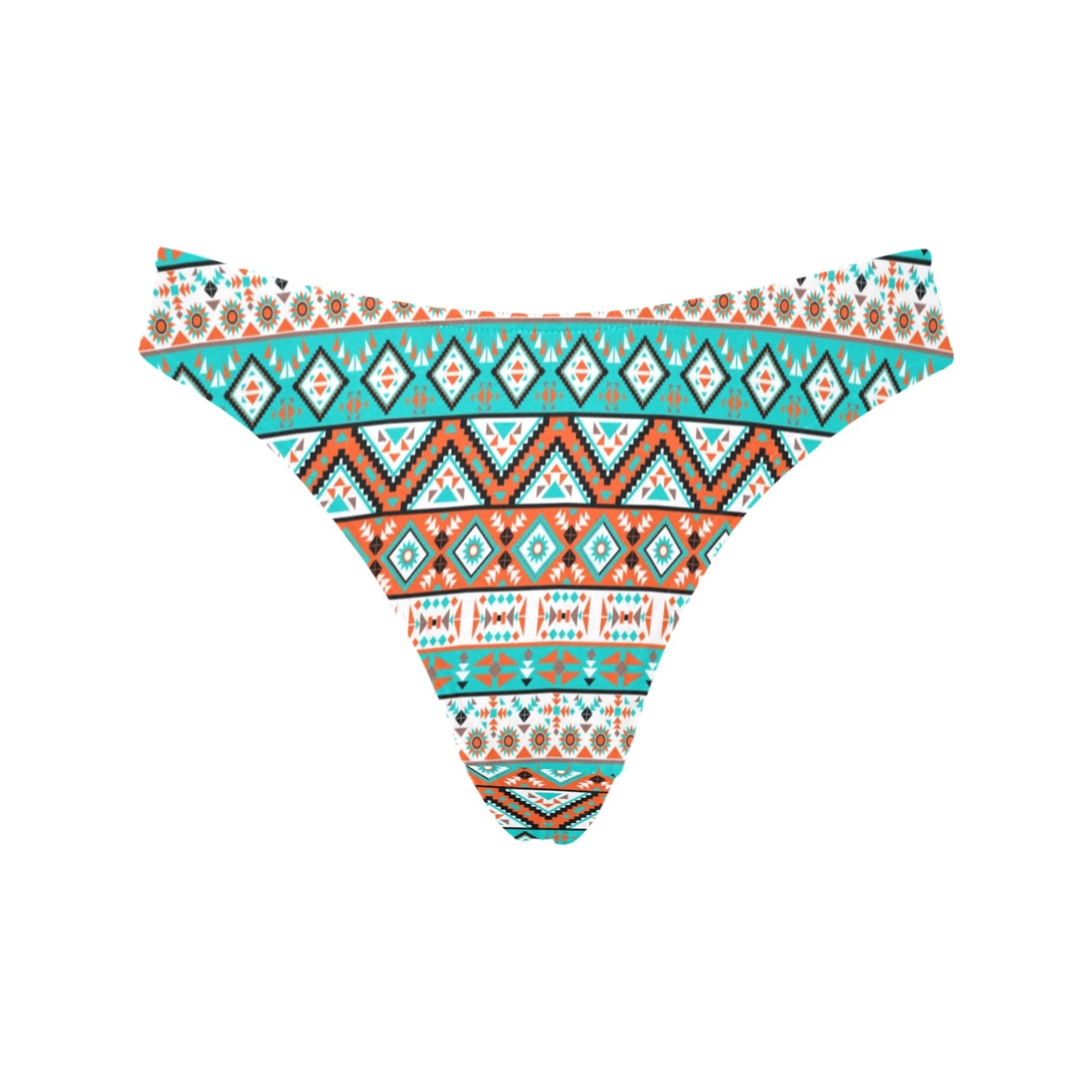 Navajo Style Print Pattern Women's Thongs