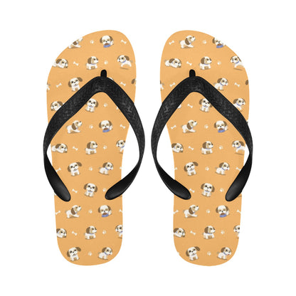 Shih Tzu Print Design LKS304 Flip Flops
