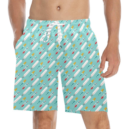 Phlebotomist Medical Print Men's Swim Trunks Beach Shorts