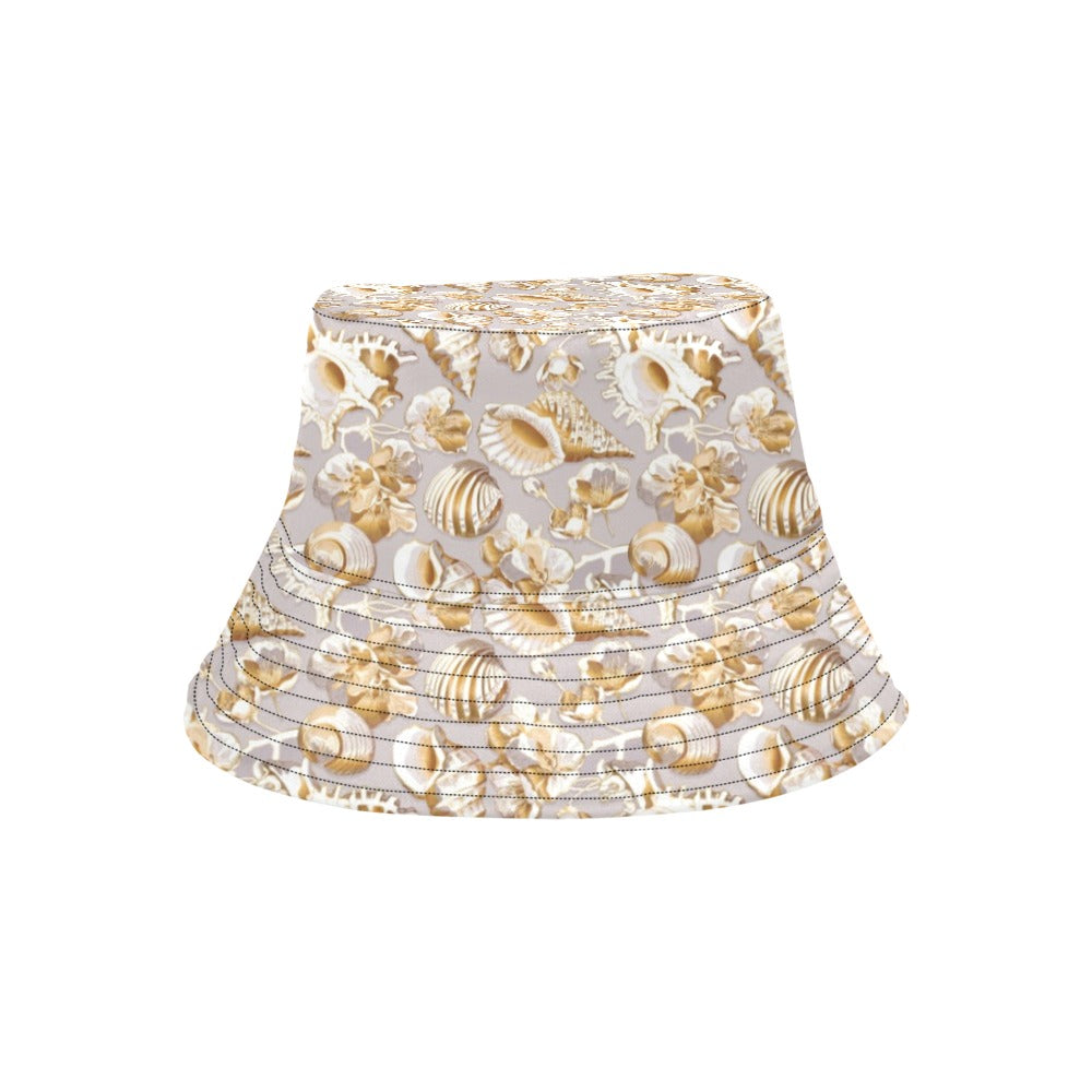 Seashell Print Design LKS309 Unisex Bucket Hat