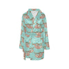 Sloth Print Design LKS302 Women's Fleece Robe