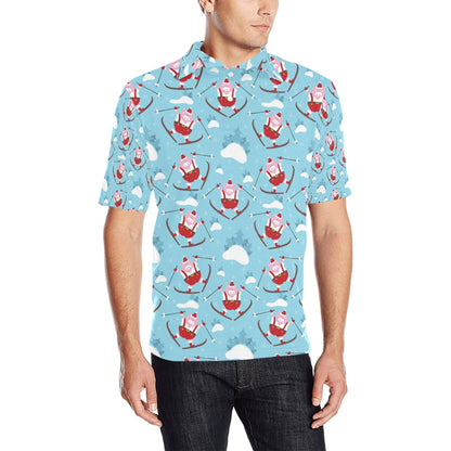 Ski Print Design LKS309 Men Polo Shirt