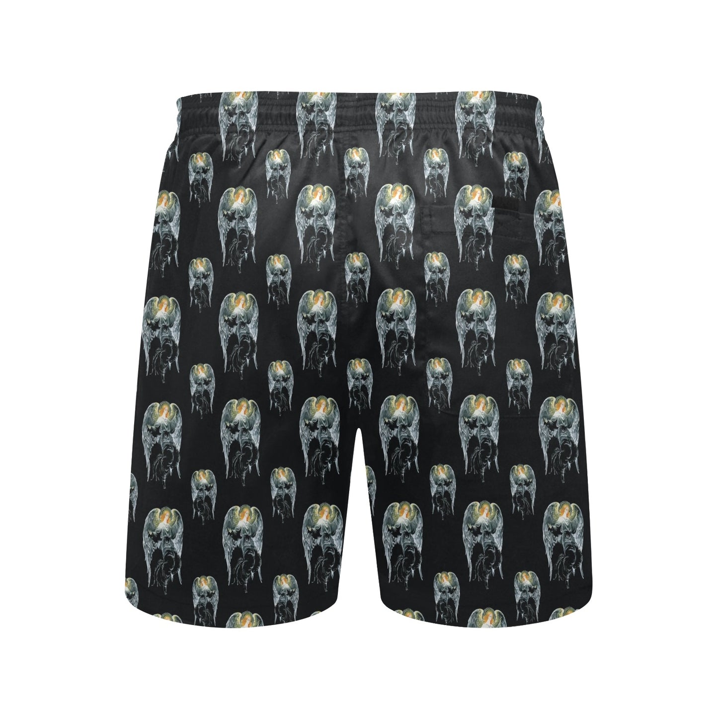 Angel with Wings Cute Design Print Men's Swim Trunks Beach Shorts