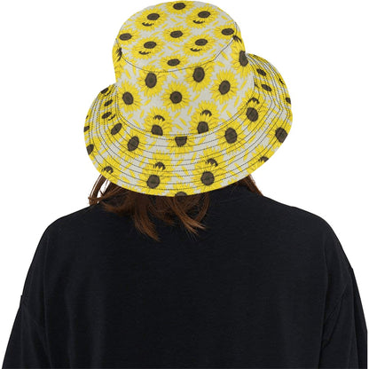 Sunflower Print Design LKS309 Unisex Bucket Hat