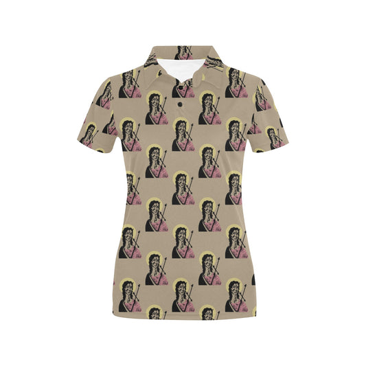 Christian Pattern Print Design 04 Women's Polo Shirt