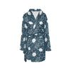 Sea Turtle Print Design LKS3015 Women's Fleece Robe