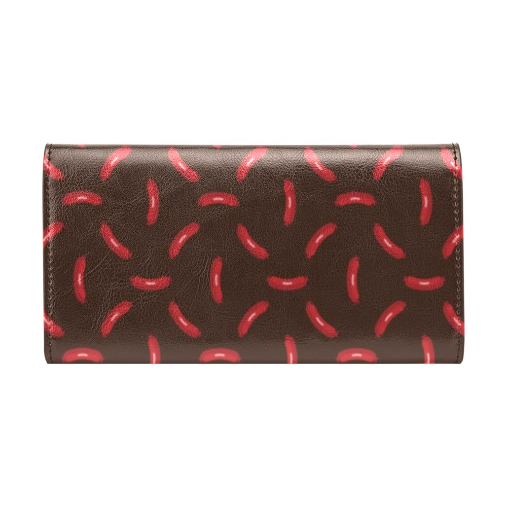 Sausage Print Design LKS302 Women's Trifold Wallet