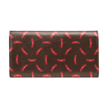 Sausage Print Design LKS302 Women's Trifold Wallet