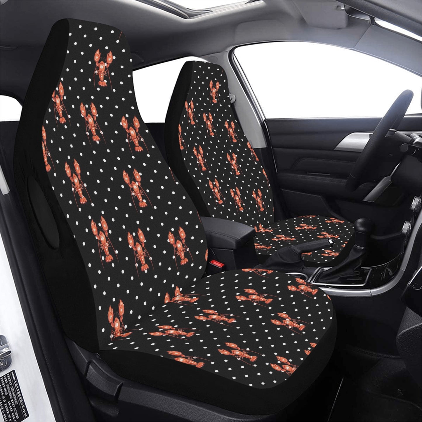 Lobster Print Design LKS401 Car Seat Covers