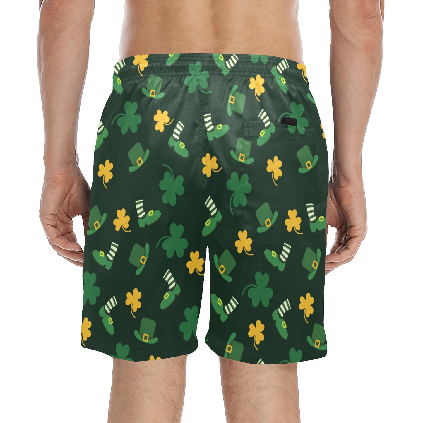 St Patricks Day Print Design LKS306 Men's Swim Trunks Beach Shorts