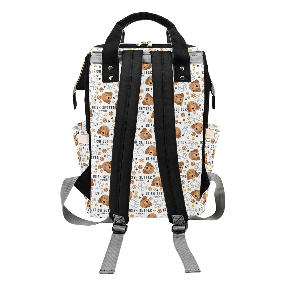 Setters Irish Print Design LKS301 Diaper Bag Backpack