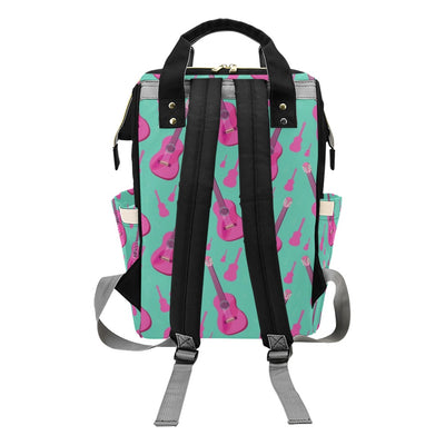 Acoustic Guitar Print Design LKS405 Diaper Bag Backpack