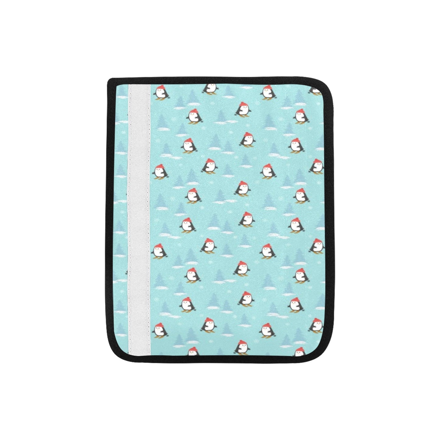Ski Penguin Print Design LKS304 Car Seat Belt Cover