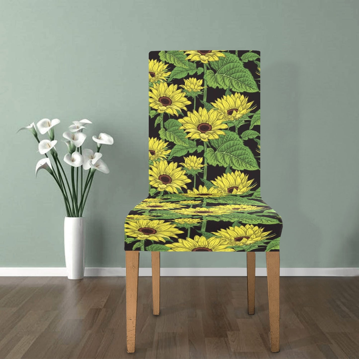 Sunflower Print Design LKS3010 Dining Chair Slipcover