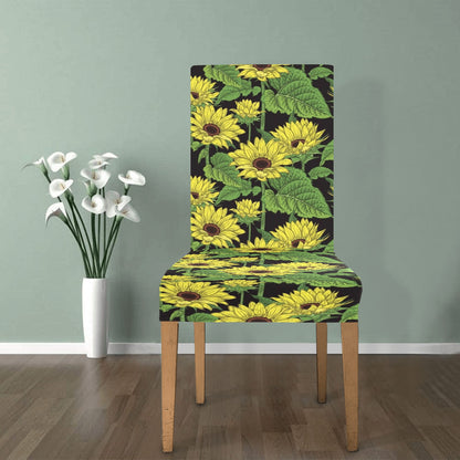 Sunflower Print Design LKS3010 Dining Chair Slipcover