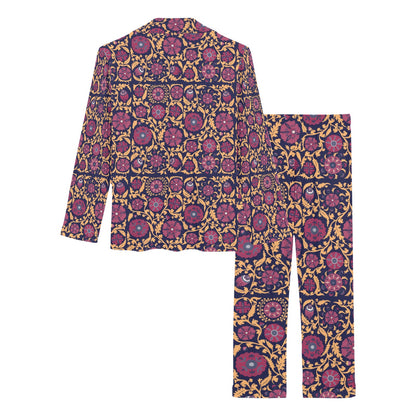 Suzani Print Design LKS303 Women's Long Pajama Set