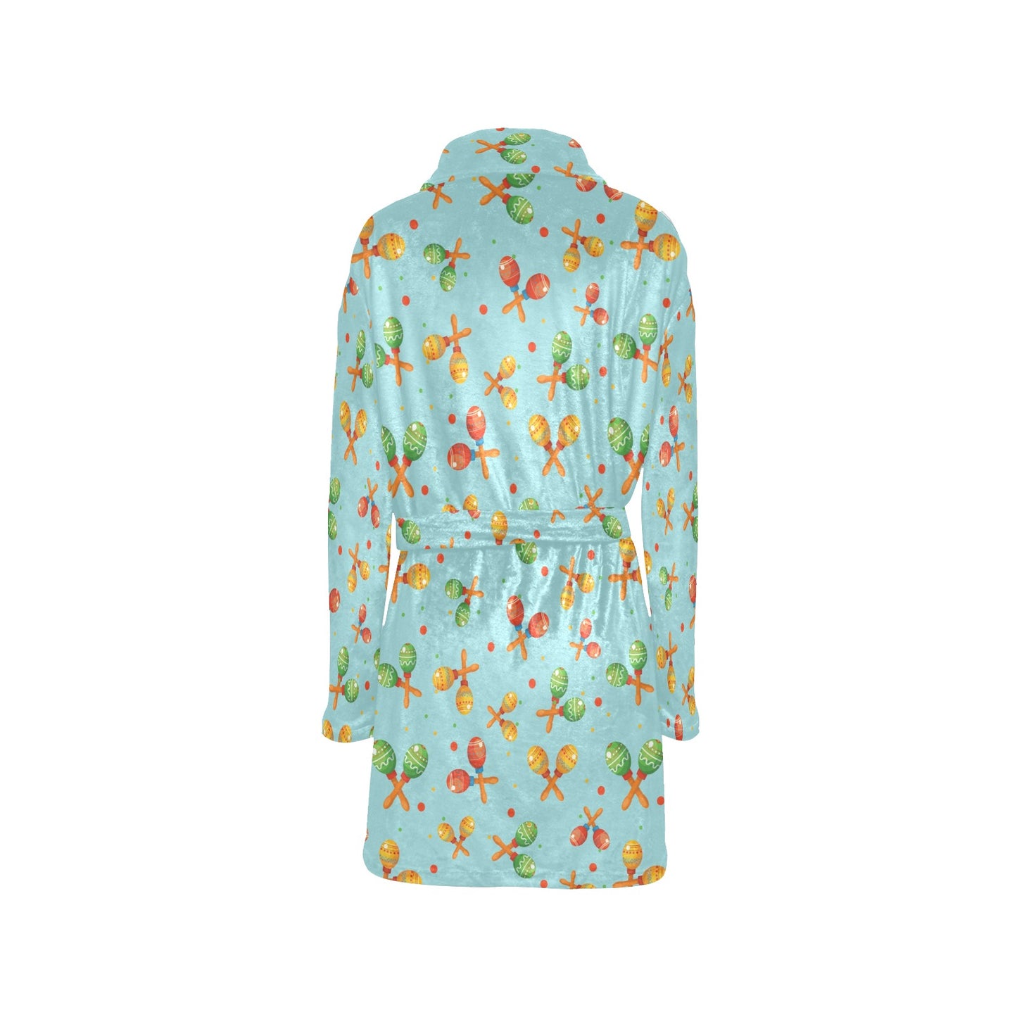 Maracas Print Design LKS402 Women's Fleece Robe