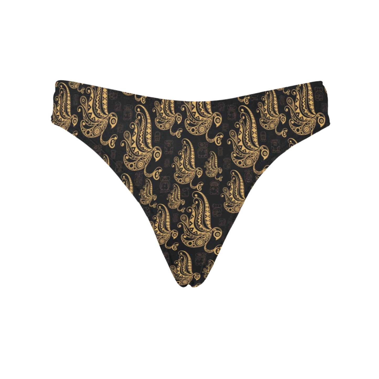 Owl Tribal Polynesian Design Print Women's Thongs