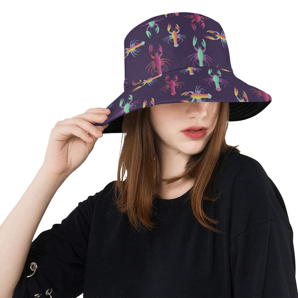 Lobster Print Design LKS402 Unisex Bucket Hat