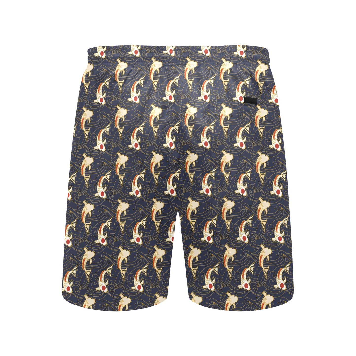 Koi Carp Japanese Design Themed Print Men's Swim Trunks Beach Shorts