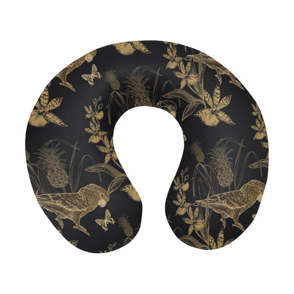 Parakeet Pattern Print Design A05 U-Shaped Travel Neck Pillow