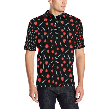 Phlebotomist Medical Concept Men Polo Shirt