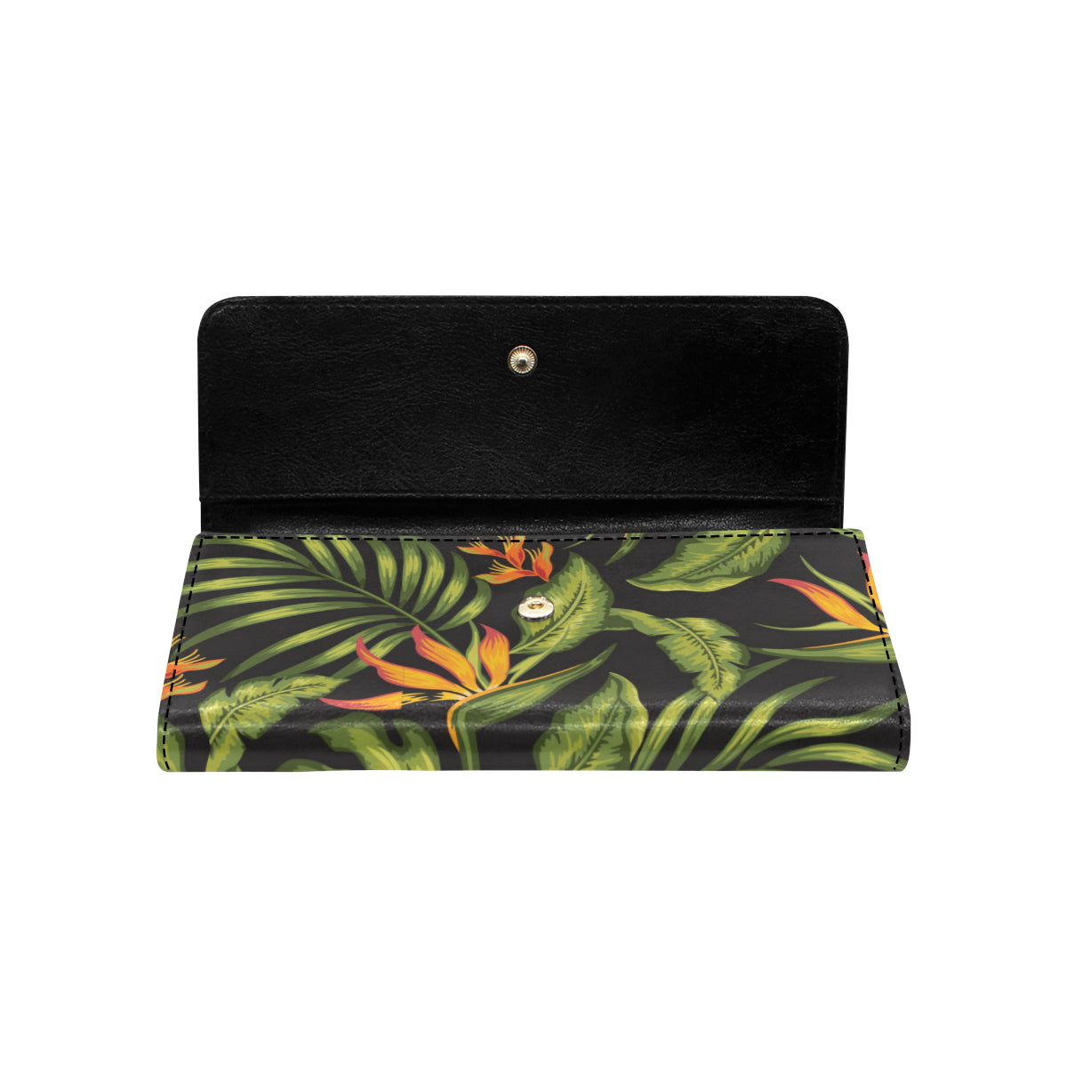 Bird Of Paradise Pattern Print Design BOP013 Women's Trifold Wallet