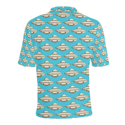 UFO Print Design LKS301 Men Polo Shirt