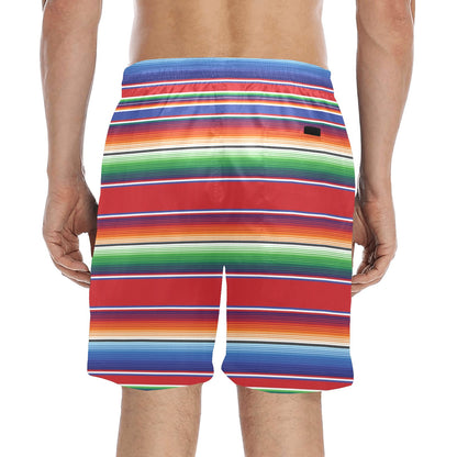 Serape Print Design LKS304 Men's Swim Trunks Beach Shorts