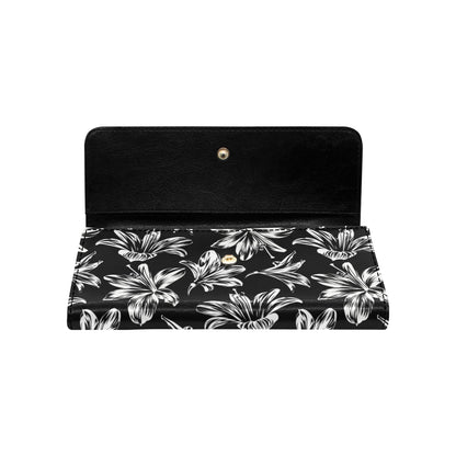 Amaryllis Pattern Print Design AL04 Women's Trifold Wallet