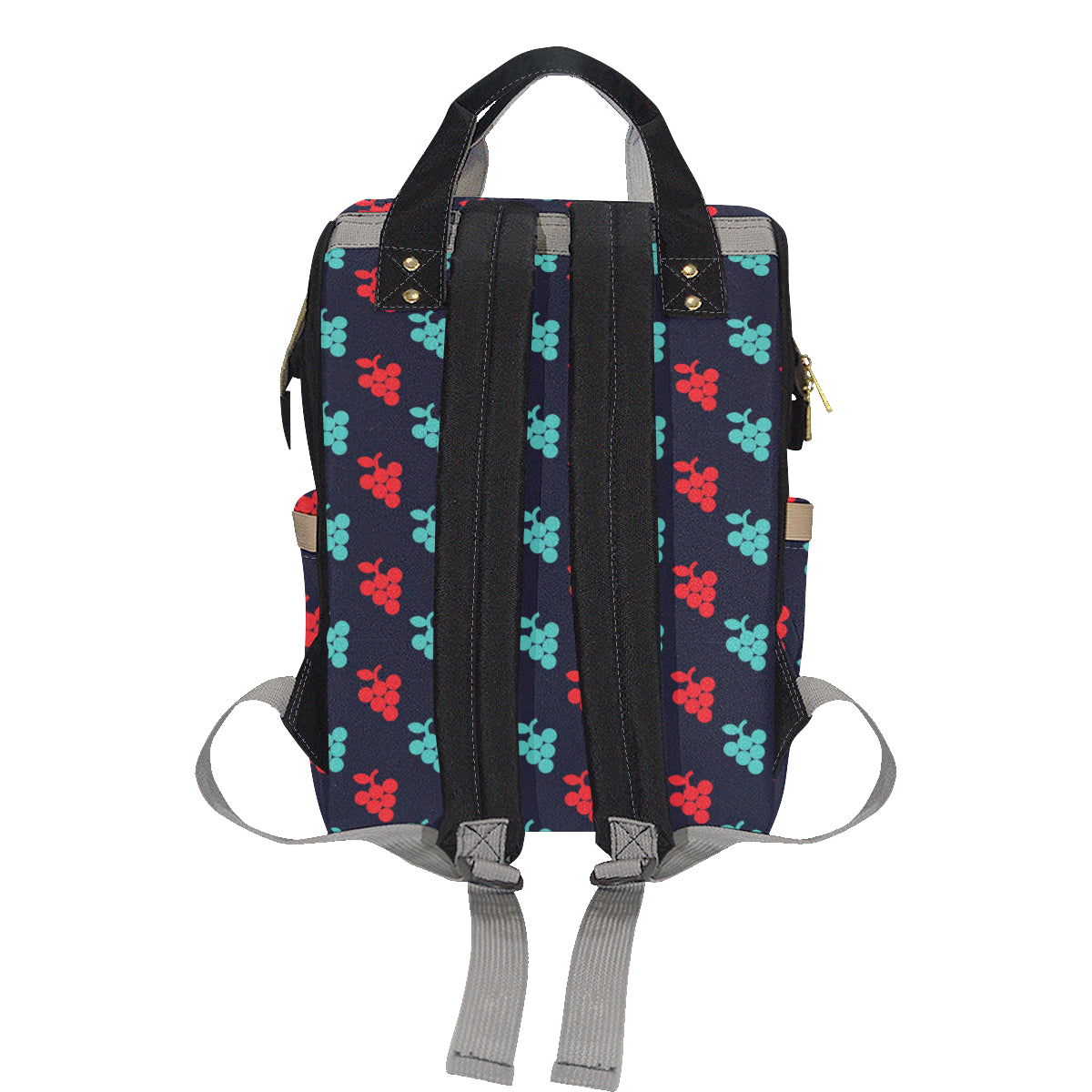 Grape Pattern Print Design GP07 Diaper Bag Backpack