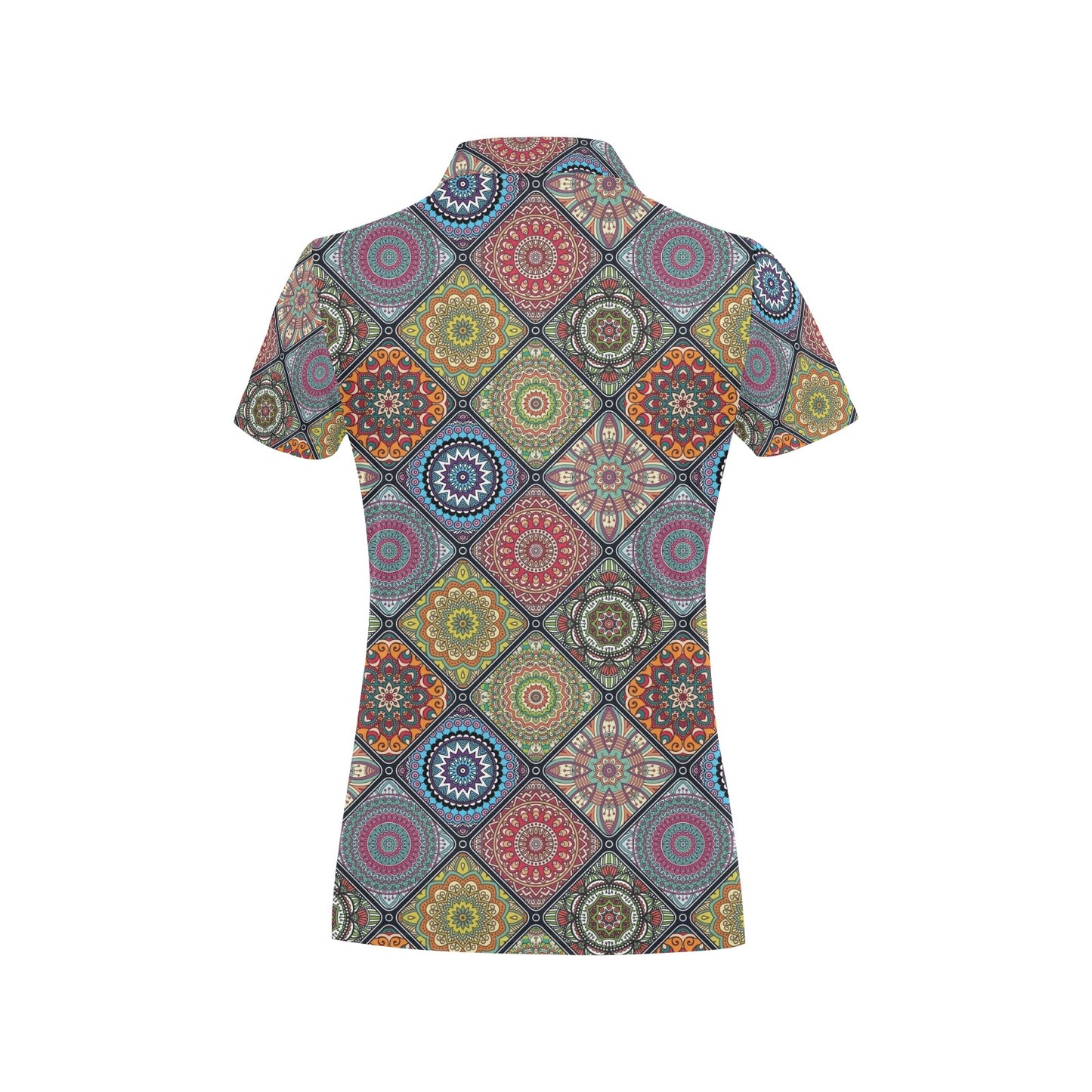 Bohemian Pattern Print Design 05 Women's Polo Shirt