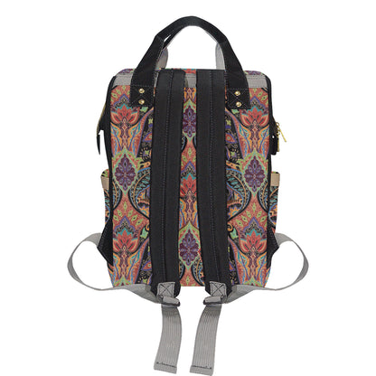 Bohemian Pattern Print Design 06 Diaper Bag Backpack